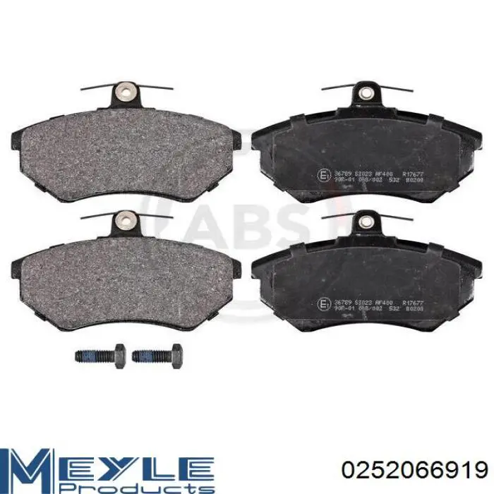 Гальмівні колодки Meyle 0252066919 ціна, від 20.14 USD