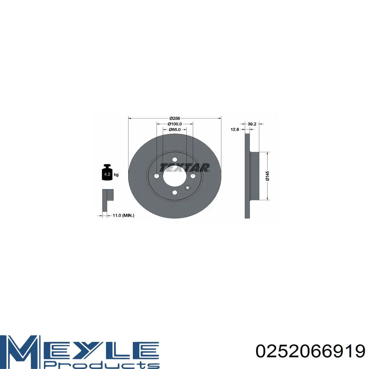 Тормозні колодки Meyle 0252066919