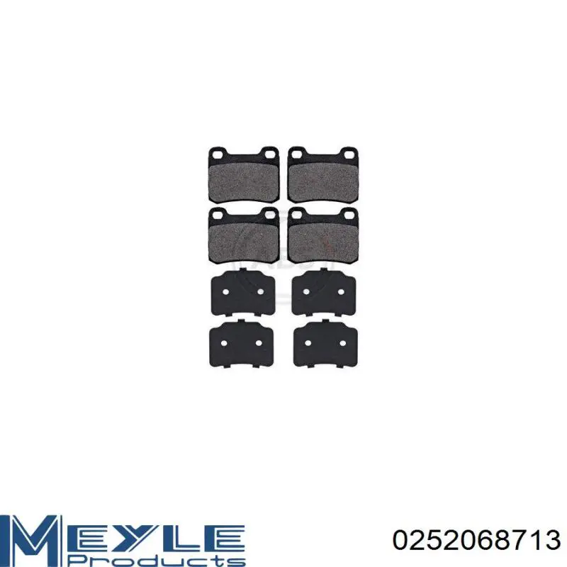 Задні дискові колодки Meyle 0252068713