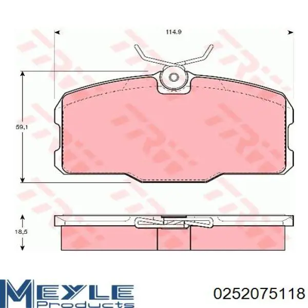 Колодки гальмівні передні, дискові 0004200620 Mercedes