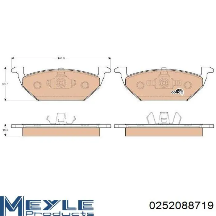 301128 VALEO Передні гальмівні колодки