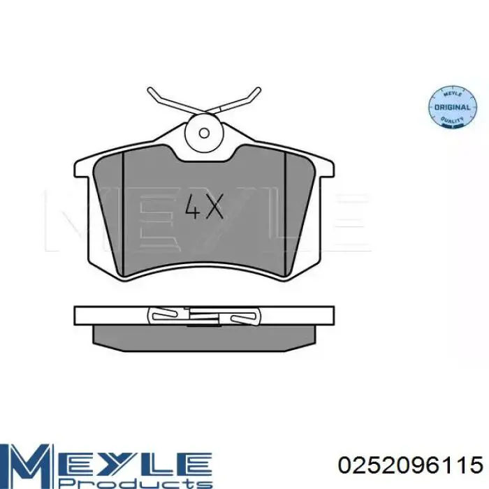 Задні гальмівні колодки T2252002 Toko cars