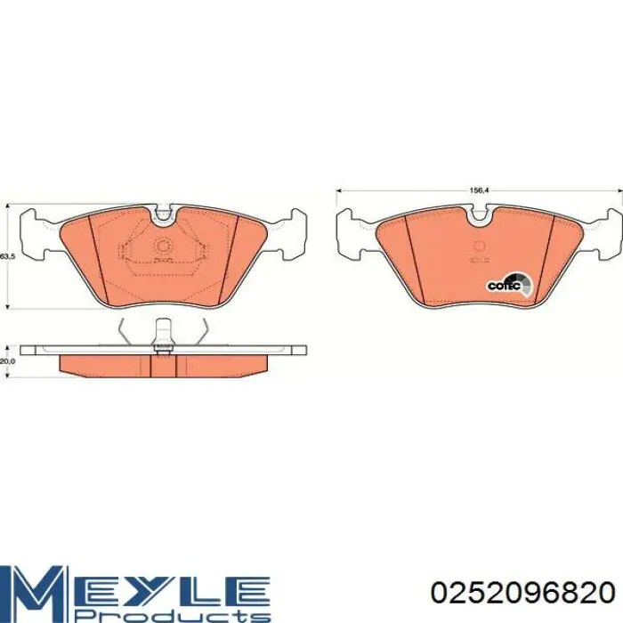 Купити 0834098 Trucktec Колодки гальмівні передні, дискові