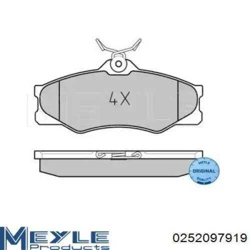 Купити D173E Dafmi Колодки гальмівні передні, дискові