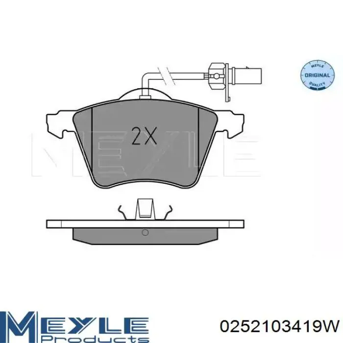 Передні тормозні колодки 3698023 Autotechteile