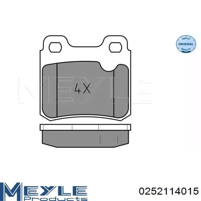Купити 0252114015 Meyle Задні колодки