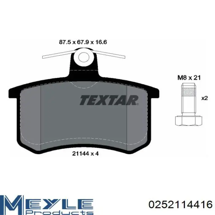 Задні дискові колодки Jurid/Bendix 571350B