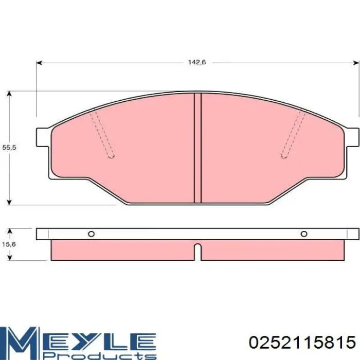 Передні тормозні колодки 446535320 Toyota
