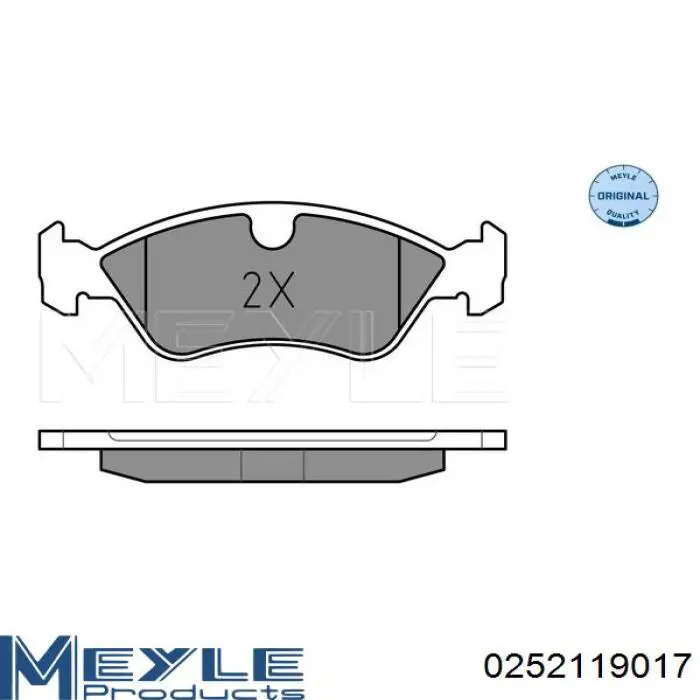 Купити 96281939 General Motors Колодки гальмівні передні, дискові