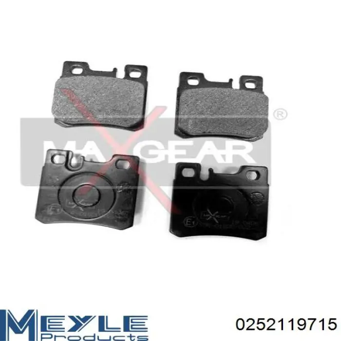 RP0987 Raiso Колодки гальмівні задні, дискові