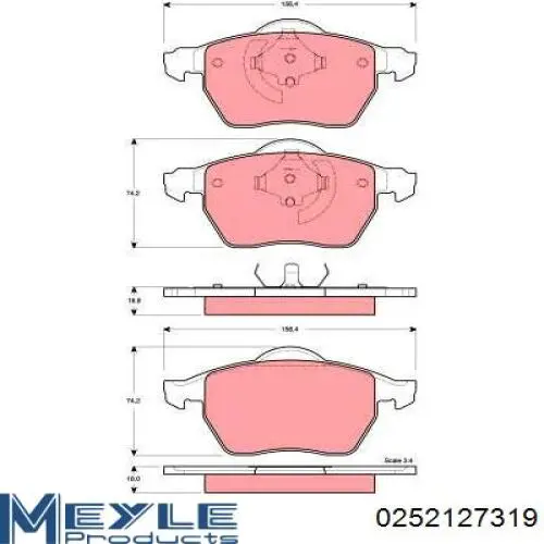 9485267 Volvo Передні гальмівні колодки
