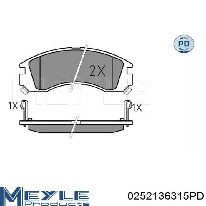 RM1246 Goodrem Передні гальмівні колодки