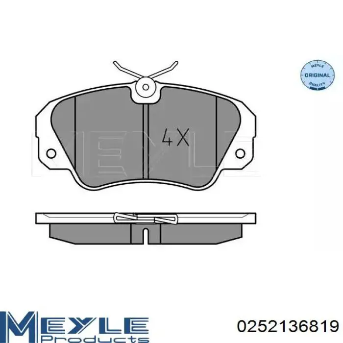 Передні тормозні колодки 9192124 General Motors