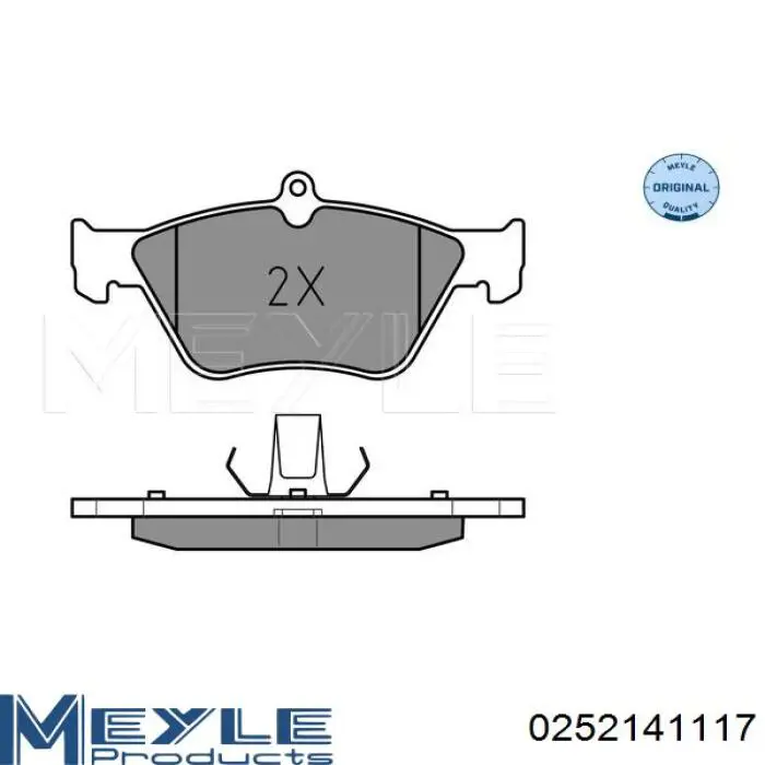 RM1113 Goodrem колодки гальмівні передні, дискові