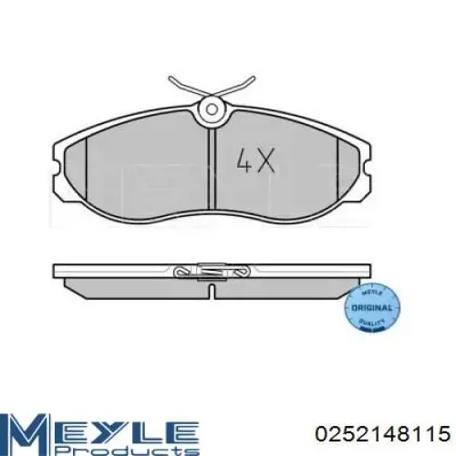 Гальмівні колодки Meyle 252148115 ціна, від 24.96 USD