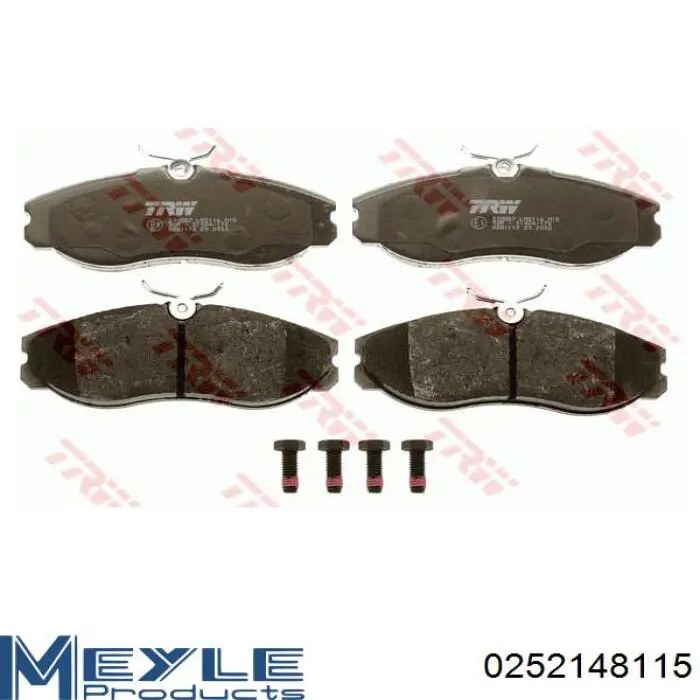 Передні тормозні колодки 252148115 Meyle