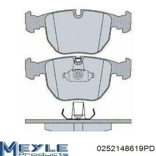 Купити 0252148619PD Meyle Колодки гальмівні передні, дискові