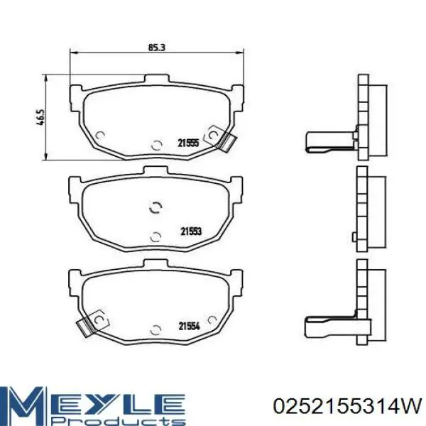 Задні гальмівні колодки Dafmi D211E ціна, від 9.41 USD