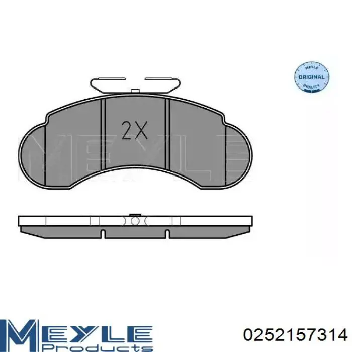 Купити 0252157314 Meyle Колодки гальмівні передні, дискові