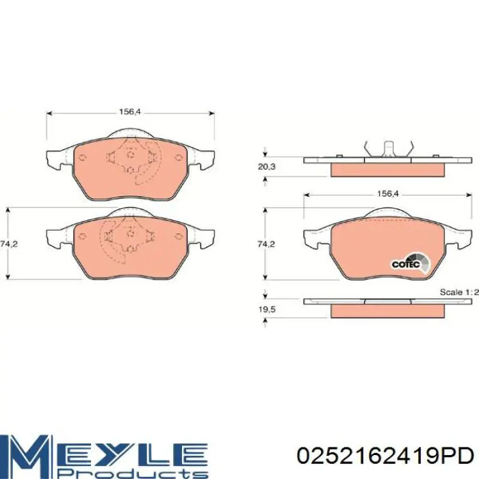 Гальмівні колодки VAG 4D0615115 ціна, від 22.47 USD