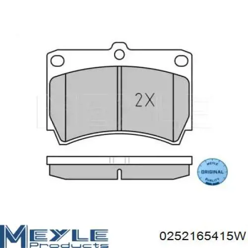  Колодки гальмівні передні, дискові Mazda 323 