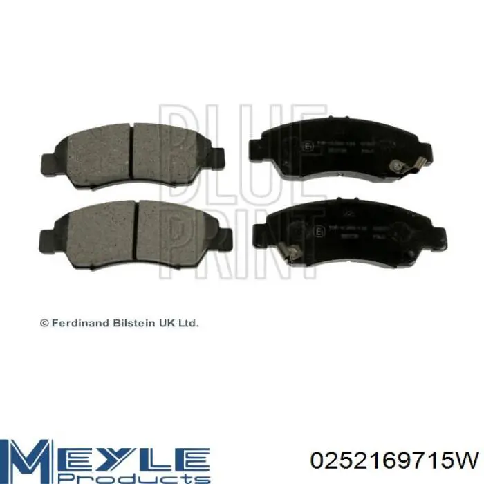 Гальмівні колодки Meyle 0252169715W ціна, від 17.59 USD