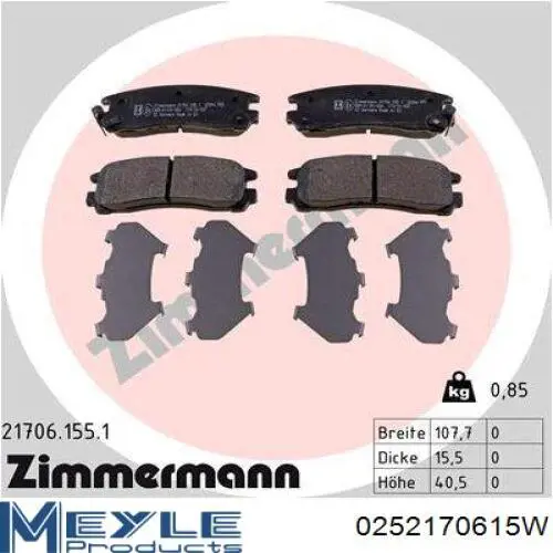 Купити 58302M2A10 Hyundai/Kia Задні колодки