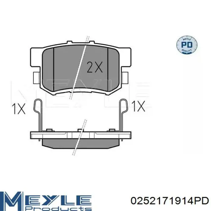 Задні гальмівні колодки Starline BDS519 ціна, від 13.36 USD