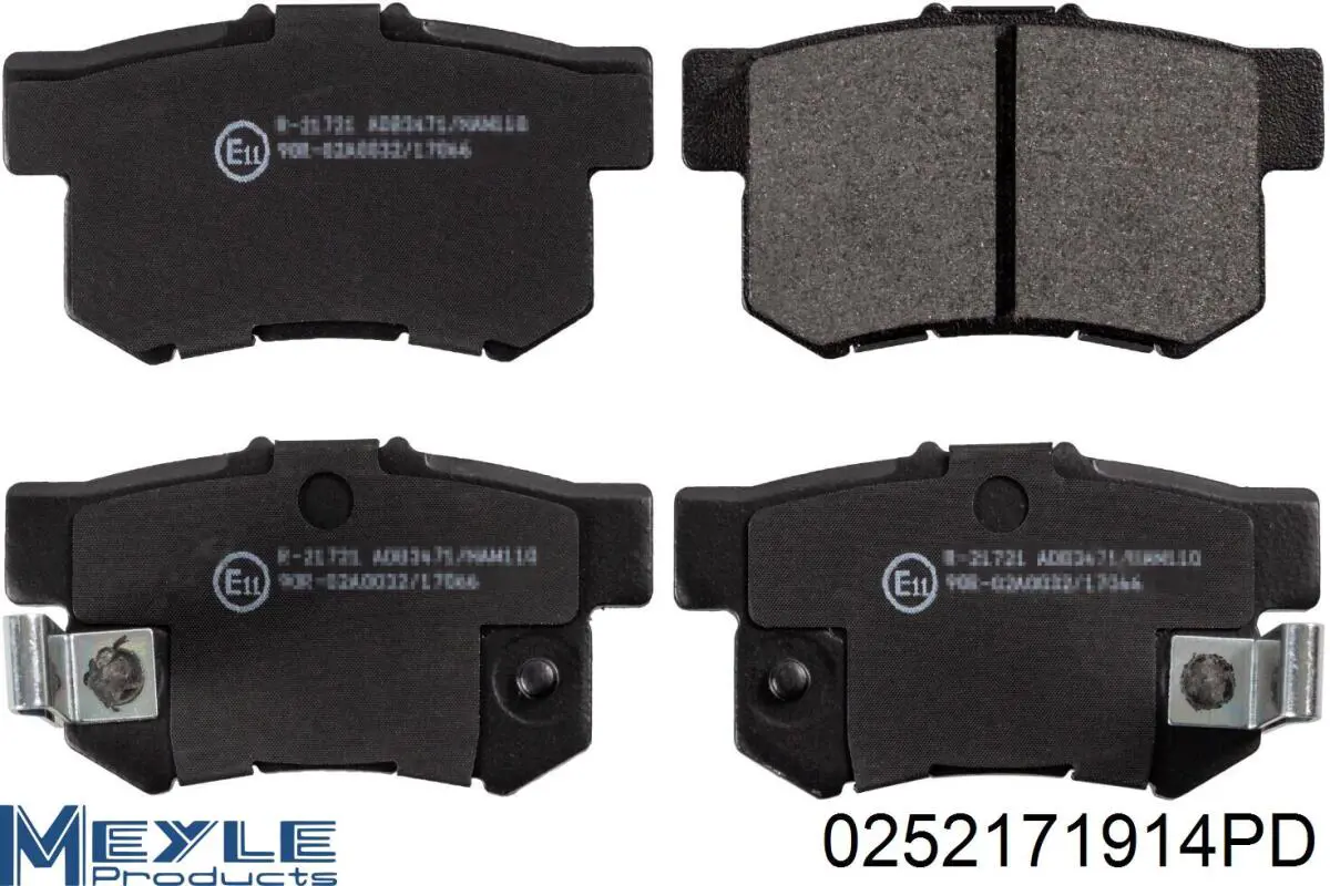 Задні дискові колодки Optimal BP09654