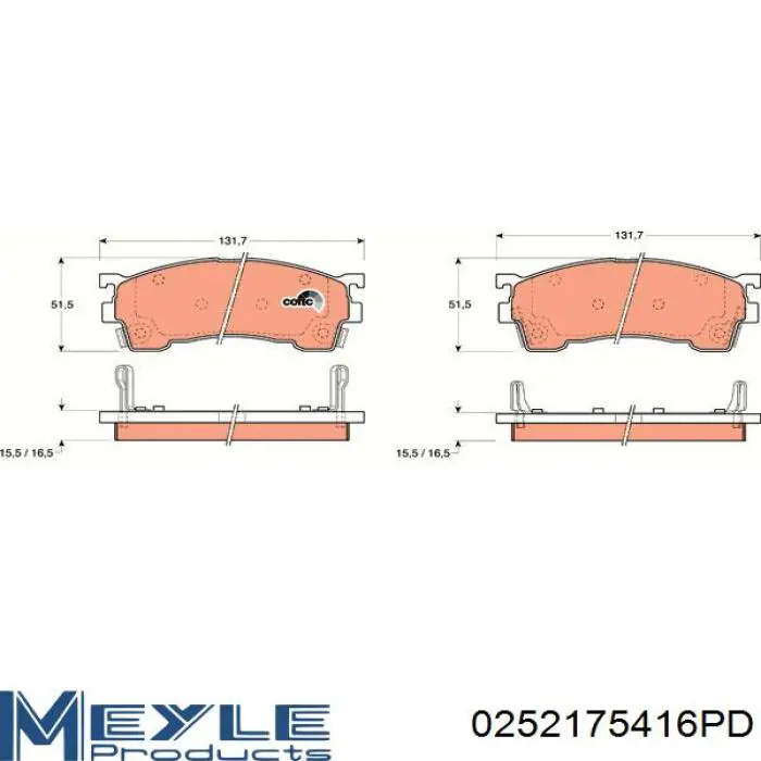 Купити CBY03323Z Mazda Колодки гальмівні передні, дискові