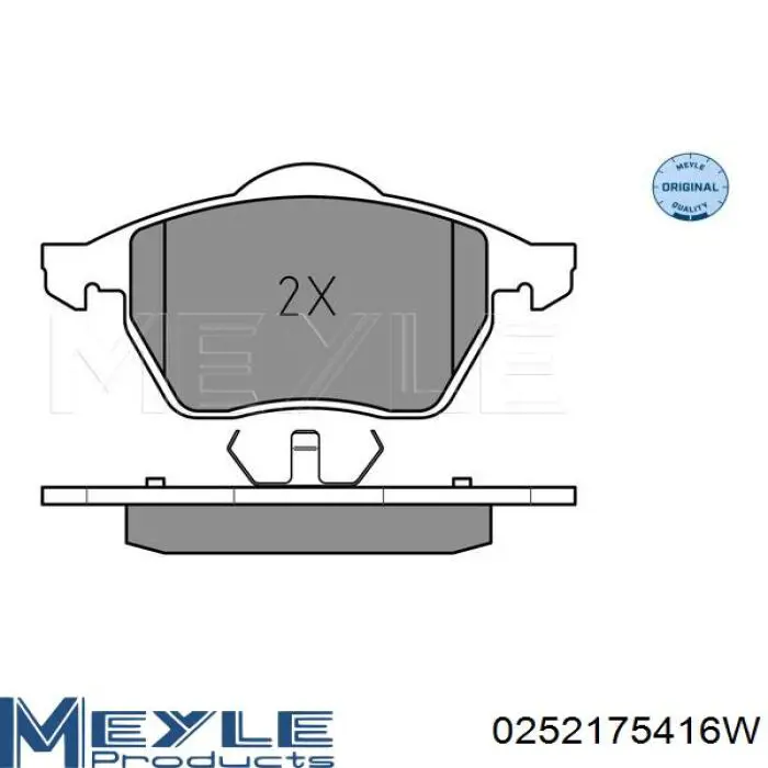 Тормозні колодки Meyle 0252175416W