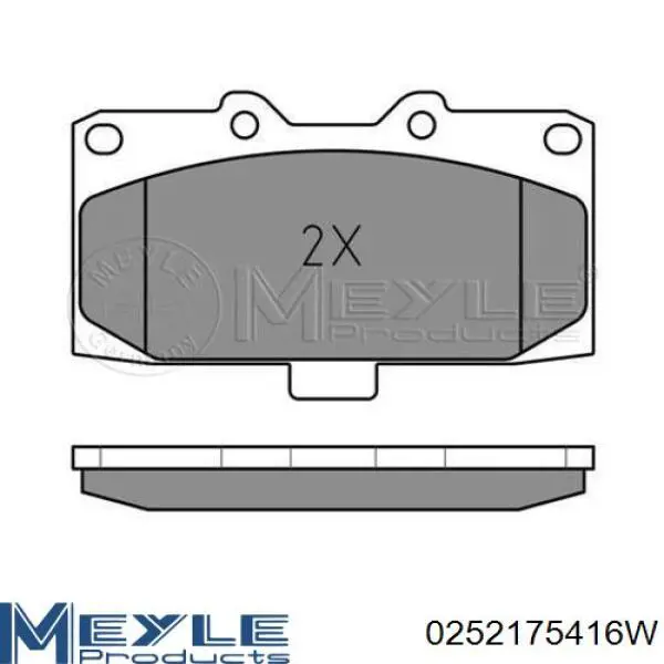 Гальмівні колодки Meyle 0252175416W ціна, від 21.02 USD