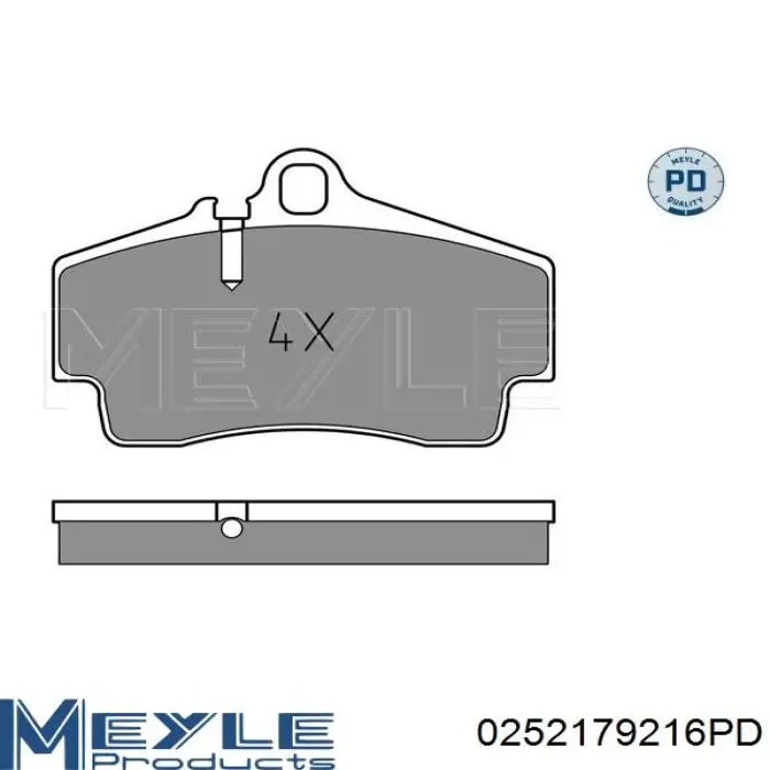 Задні гальмівні колодки Febi 16521 ціна, від 39.80 USD
