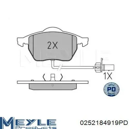 Гальмівні колодки Ford 1031843 ціна, від 22.97 USD