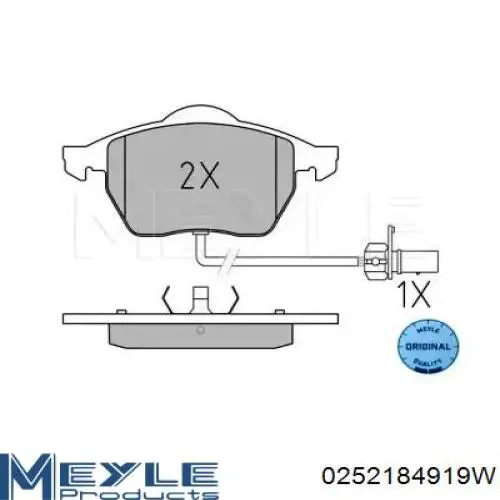 Передні тормозні колодки 986494035 Bosch