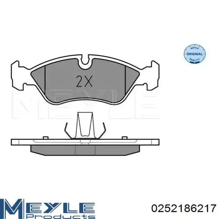 Купити 0252186217 Meyle Колодки гальмівні передні, дискові