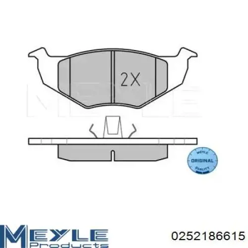 Передні тормозні колодки 986424449 Bosch