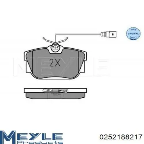 Задні гальмівні колодки RD21882STD Rider