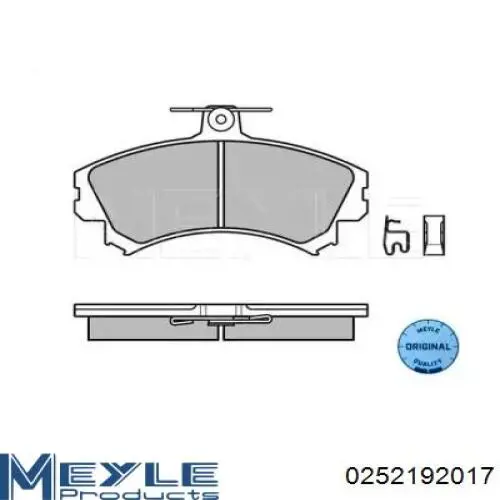 Колодки гальмівні передні, дискові MFR97717 Mitsubishi