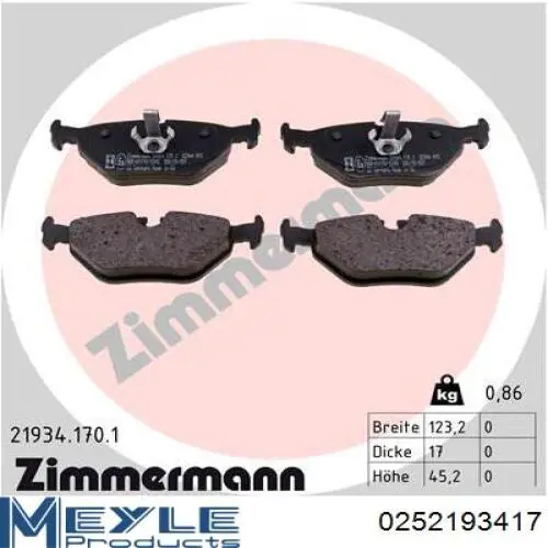 Задні гальмівні колодки LPR LPR05P297 ціна, від 22.03 USD