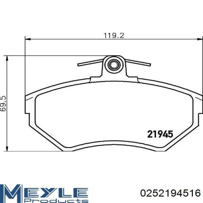 Гальмівні колодки Dafmi D161EI ціна, від 15.78 USD