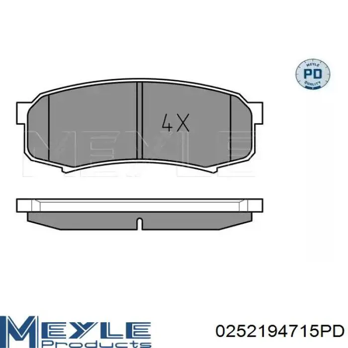 Задні гальмівні колодки MRB20520 MarkBest