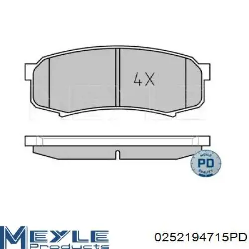 Колодки гальмові задні, дискові на Lexus GX 470 