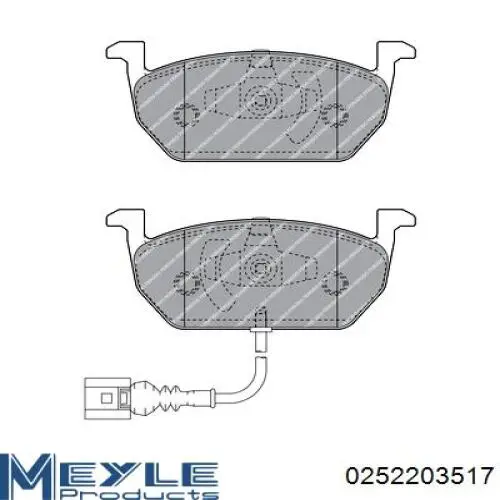 Купити D534E Dafmi Колодки гальмівні передні, дискові