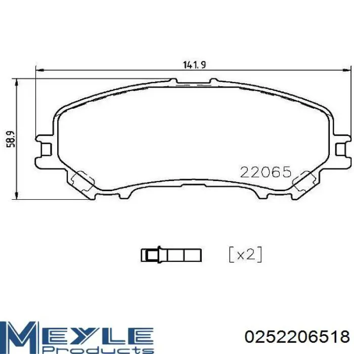 Передні тормозні колодки 986494720 Bosch