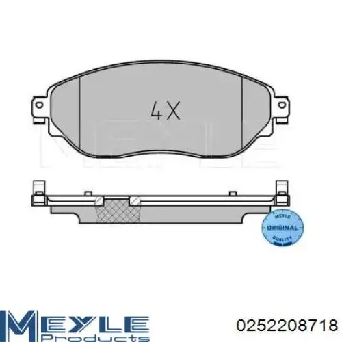 Колодки гальмівні передні, дискові 8660006317 Nissan