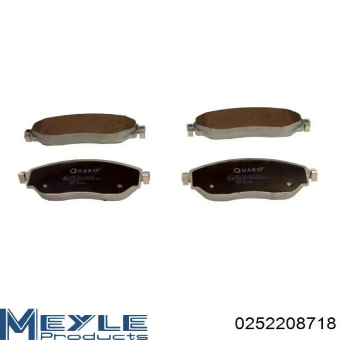 Купити 0252208718 Meyle Колодки гальмівні передні, дискові