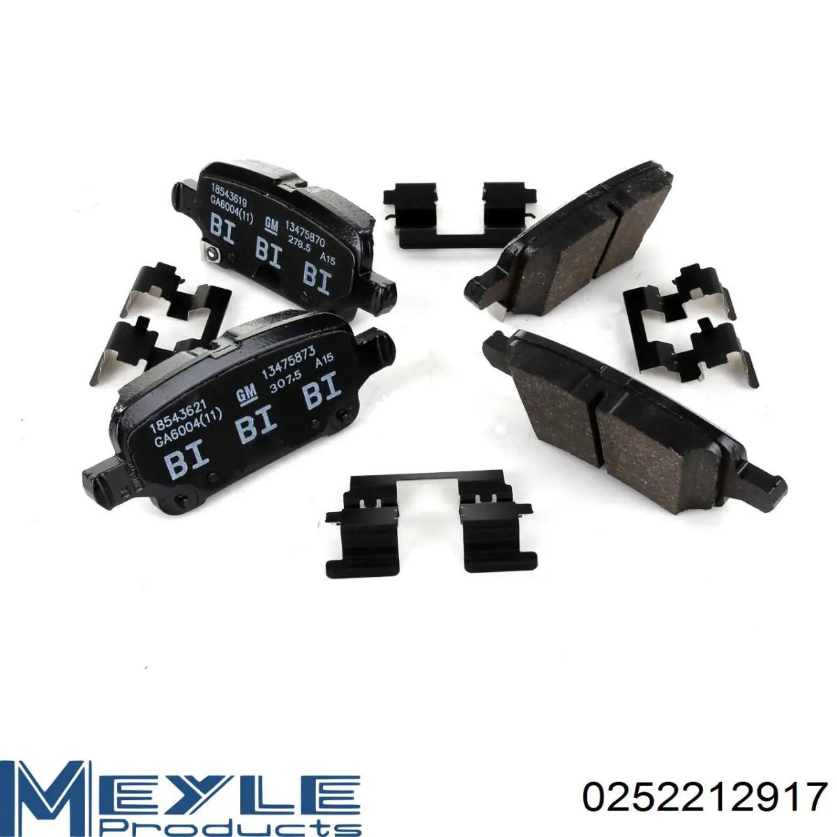 KBP10011 Kavo Parts Колодки гальмівні задні, дискові