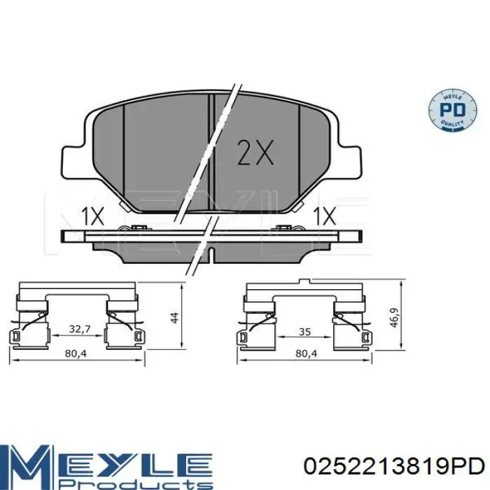 Купити 171886 Power Stop Колодки гальмівні передні, дискові