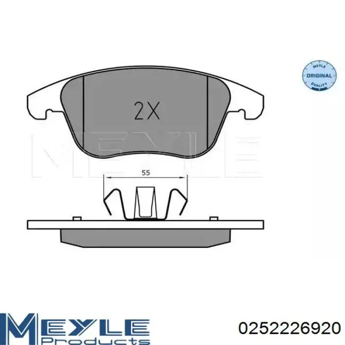 Передні тормозні колодки MKD1653 Friction Master